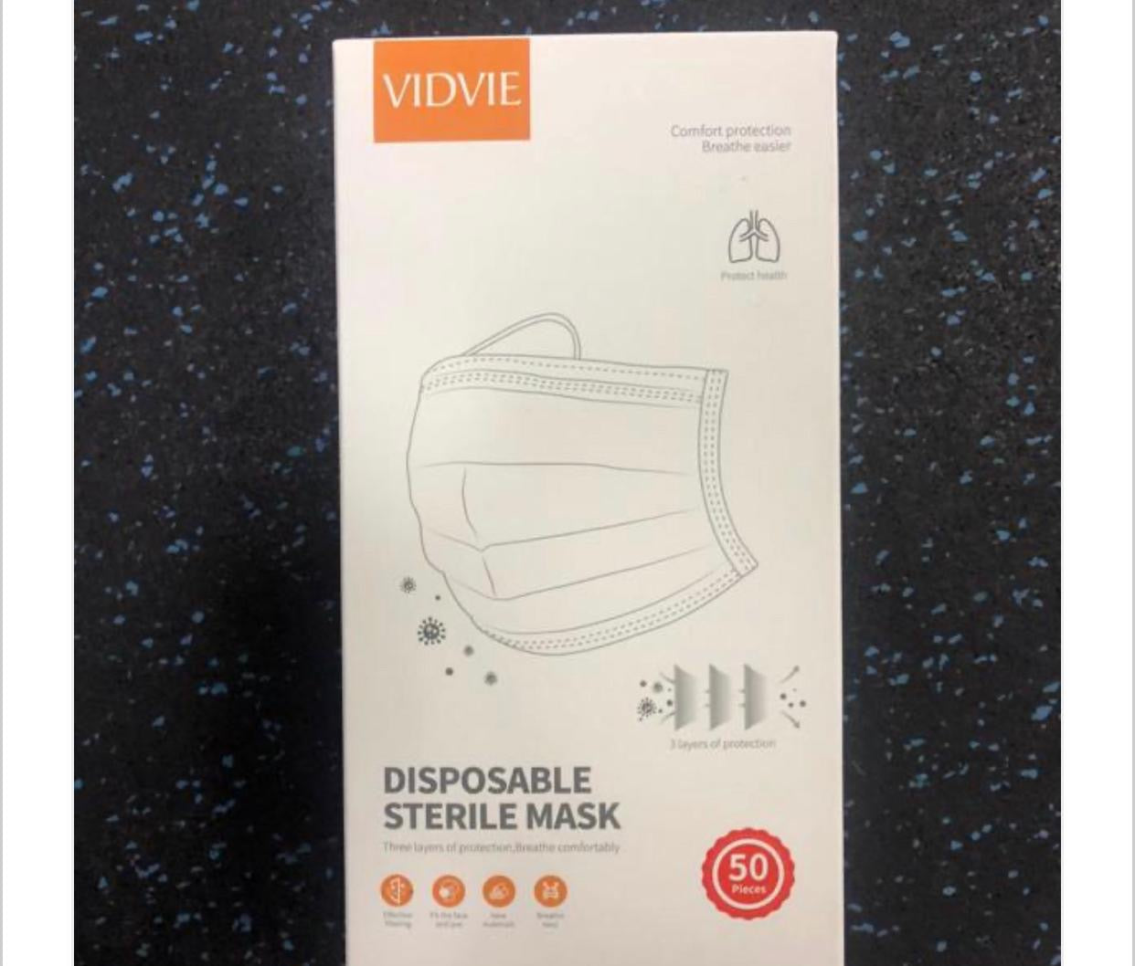 11R DISPOSABLE STERILE FACEMASK (BOX OF 50)