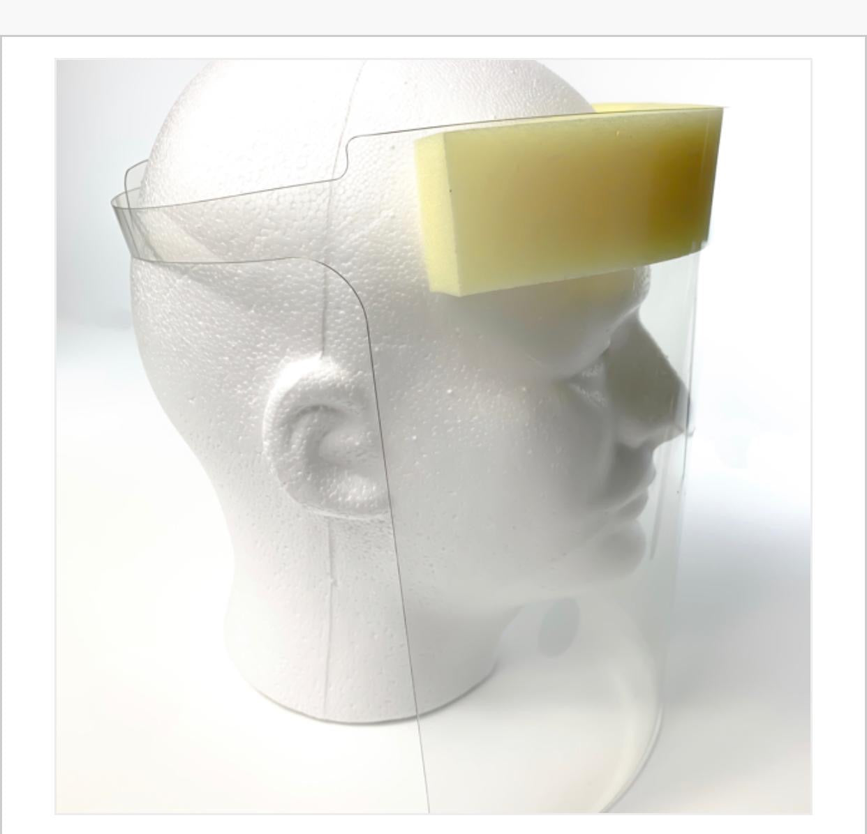 FULL FACE VISOR MASK PPE SHIELD PROTECTION WITH FOAM BAND- REUSABLE BOX OF 10