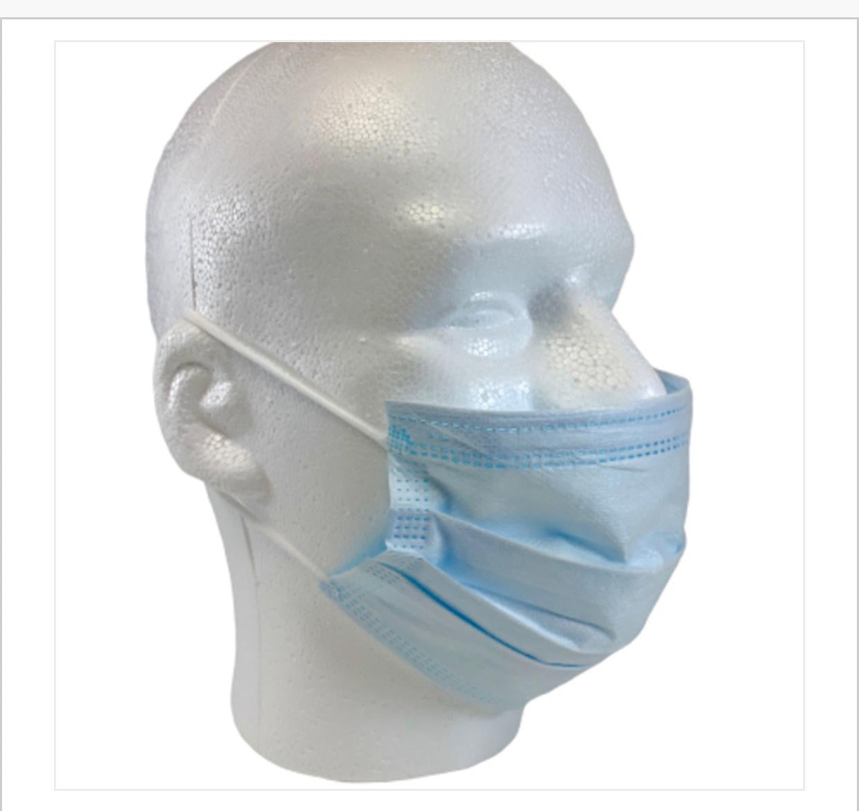 DISPOSABLE 3 PLY FACE MASK (MEDICAL GRADE) - BOX OF 50
