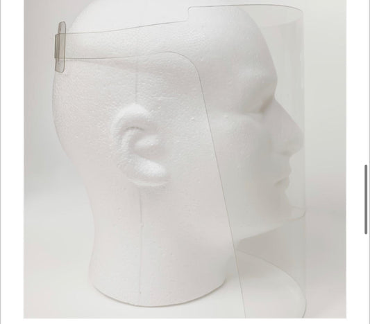 FULL FACE VISOR MASK PPE SHIELD PROTECTION REUSABLE- BOX OF 10